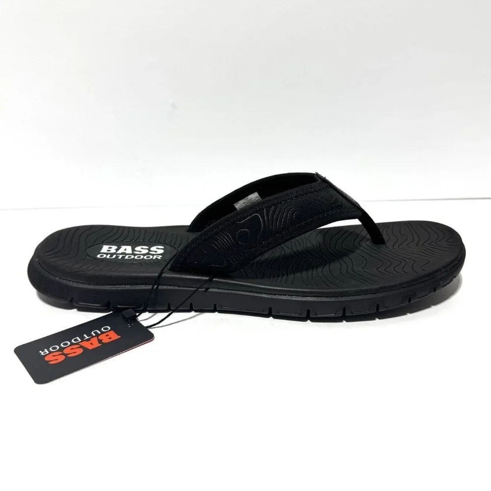 Bass Outdoor Mens Top Thong Sandals Black Size 11 M